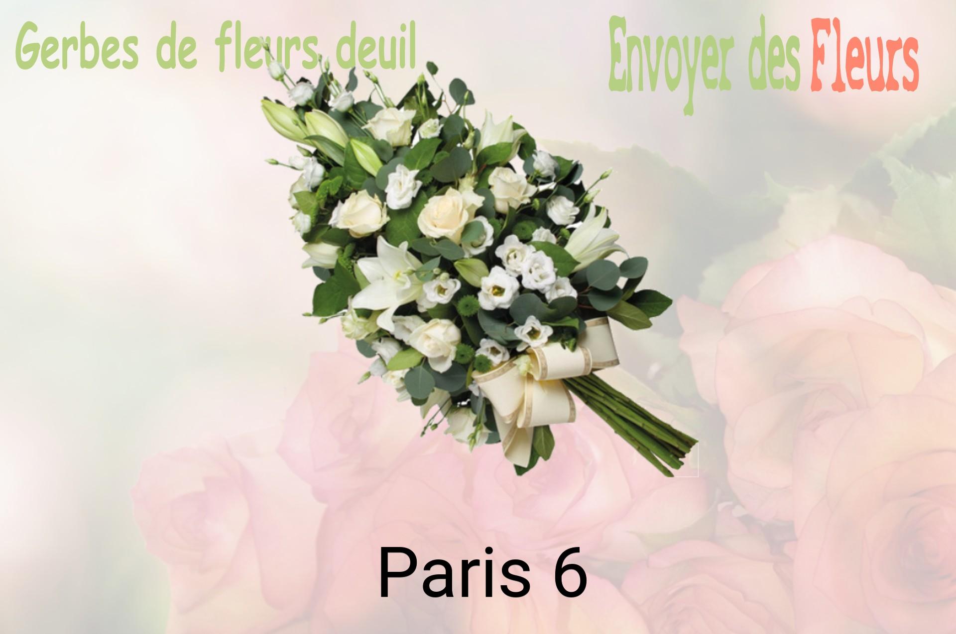 Gerbe de fleurs de deuil livrée à Paris-6